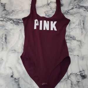 Pink body suit